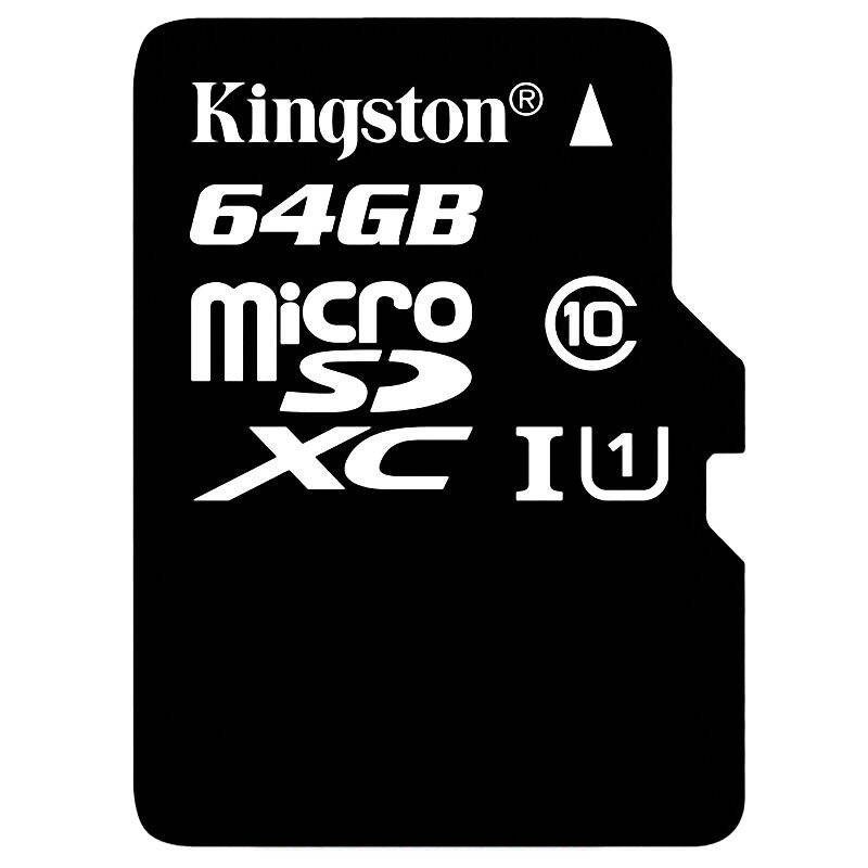 金士顿（Kingston） TF存储卡MicroSD 64GB（Class10) 读80MB/S