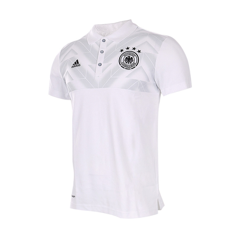 Adidas阿迪达斯男装2018夏新款足球运动透气POLO衫短袖T恤AZ3760 L AZ3760