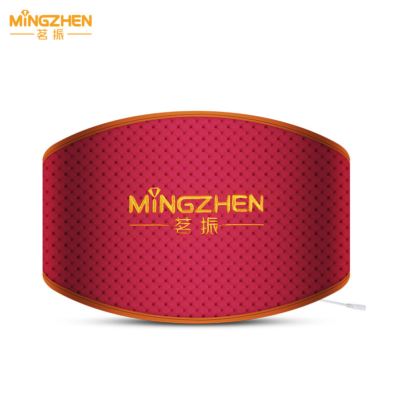 茗振电子 按摩垫 MZ-MR010 海盐热敷腰带 酒红色