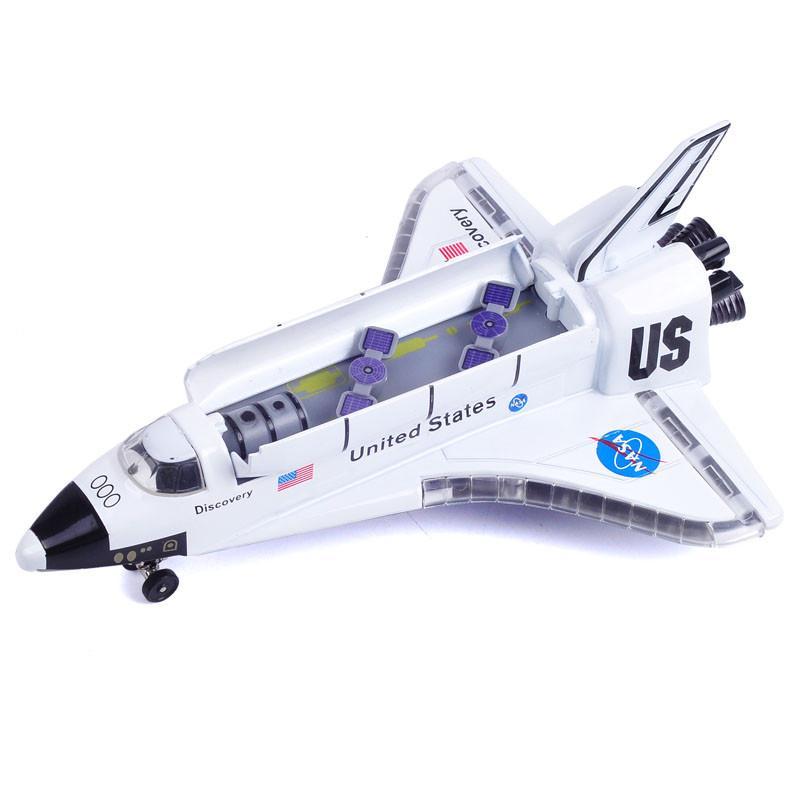 模型回力合金战机哥伦比亚穿梭机儿童玩具飞机_0_1 航天飞机(声光版)