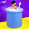 折叠浴桶泡澡桶充气浴缸加厚塑料洗澡盆浴盆儿童洗澡桶_1 70X70单桶
