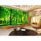 大型3D立体绿色树林电视背景墙纸客厅沙背景墙壁纸卧室风景_5 厂家直销可以定做任何图婚纱照