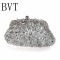 BVT亮片新娘包结婚包复古串珠旗袍包女包手拿钉珠手工包晚装包 银色