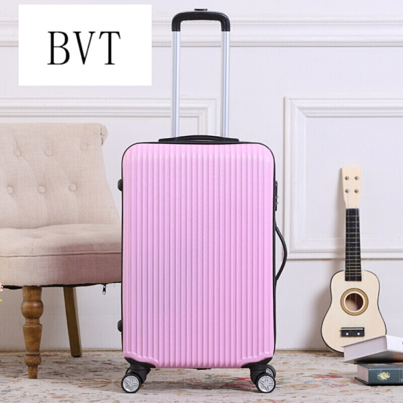 BVT拉杆箱万向轮旅行箱登机旅游密码箱行李箱子男女潮20寸24寸28 24寸 粉红色