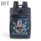 BVT软皮双肩包中国风复古狮子头仙鹤祥云官服刺绣双肩包大容量旅行背包_8 狮子头