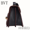 BVT斜挎包包欧美潮女包简约时尚小方包插带百搭单肩包小包包黑色 默认颜色