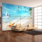 大型壁画3d立体海景风景墙纸电视客厅卧室背景墙地中海壁纸墙布_7_2 进口环保无纺布（拼接）