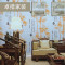 中式墙纸古典3D竹子仿书法字体防水立体壁纸书房办公室饭店背景墙_1 8-15052