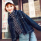 预售韩都衣舍全智贤明星同款2018新女春宽松牛仔短外套HH9209婏 L 蓝色[预计4月11发]