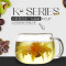 KAMJOVE/金灶 K-105 手工吹制耐热玻璃杯茶杯小咖啡杯4个礼品装