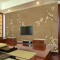 中式复古高清手绘工笔花鸟3D电视背景墙客厅沙卧室壁纸墙纸壁画 无缝宣绒布（整张）