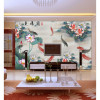 无缝电视背景墙壁纸3d大型壁画客厅无纺布墙纸田园定制防水九鱼图 无缝宣绒布（整张/平方）
