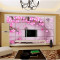 电视背景墙纸壁纸客厅卧室3D无纺布无缝墙布大型壁画个性蝴蝶粉色 无缝闪银布（整张/平方）