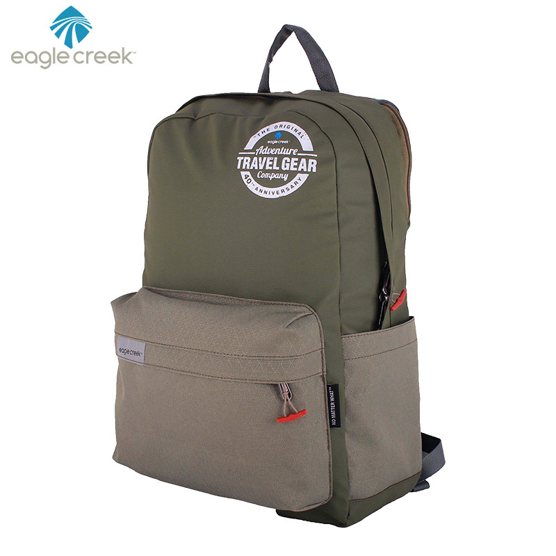 美国eagle creek40周年纪念款背包休闲双肩包旅行包购书包_EoT06 18新品绿色双拼