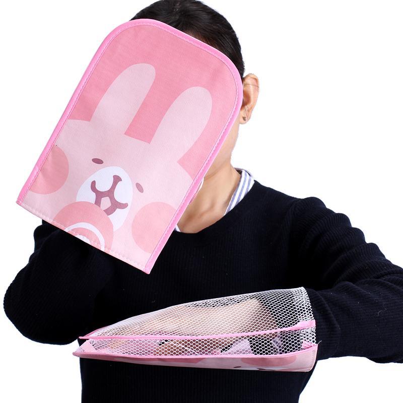 电动车手套防晒摩托车把套夏季女防紫外线电瓶车手套卡通可爱防水_2 棒棒糖兔