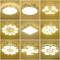 卧室灯温馨浪漫吸顶灯简约现代主卧房间灯led灯具创意阳台餐厅灯黄色八瓣花三色变光 乳白色45cm白星三色