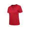 赛琪 夏季新款女士运动短袖V领T恤衫青年户外跑步上衣半袖休恤衫 XL 大红
