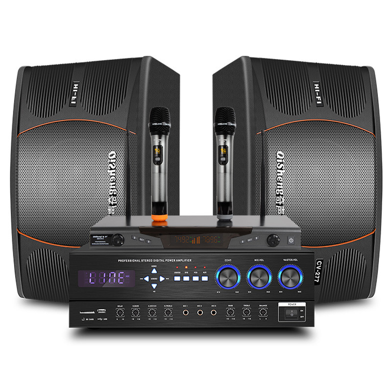 qisheng/奇声k11家庭用ktv音响lx-100卡包功放813无线话筒k歌套装专业