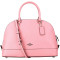 coach蔻驰女包 奢侈品大号单肩斜挎手提贝壳包 浅粉色 F57524SVB5