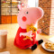 小猪毛绒玩具佩奇公仔儿童新年礼物乔治佩琪猪玩偶可爱佩佩猪 粉红款 20cm