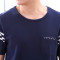 茵珠麗YinZhuli 2018纯棉短袖短裤男士睡衣 夏季可外穿男式爸爸休闲家居服男 夏天全棉中老年人居家服套装7806 L码 1号款