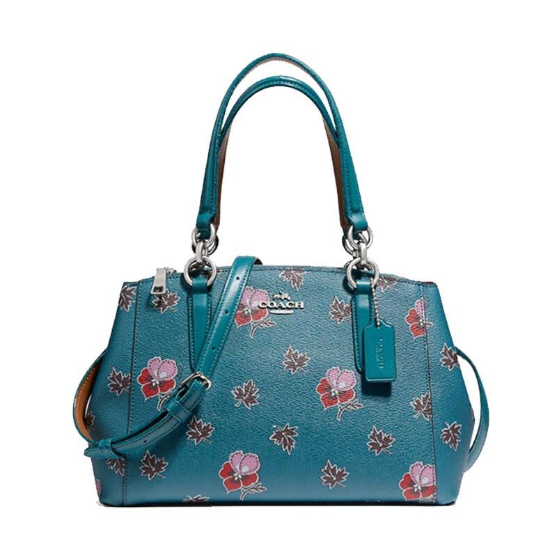 COACH 蔻驰 奢侈品 女士绿色PVC单肩手提包 F11932SVCEH