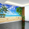 卡茵 3D立体海景沙滩大型壁画 客厅电视背景墙壁纸 卧室整张无缝墙纸 无缝鎏银工艺/平方米