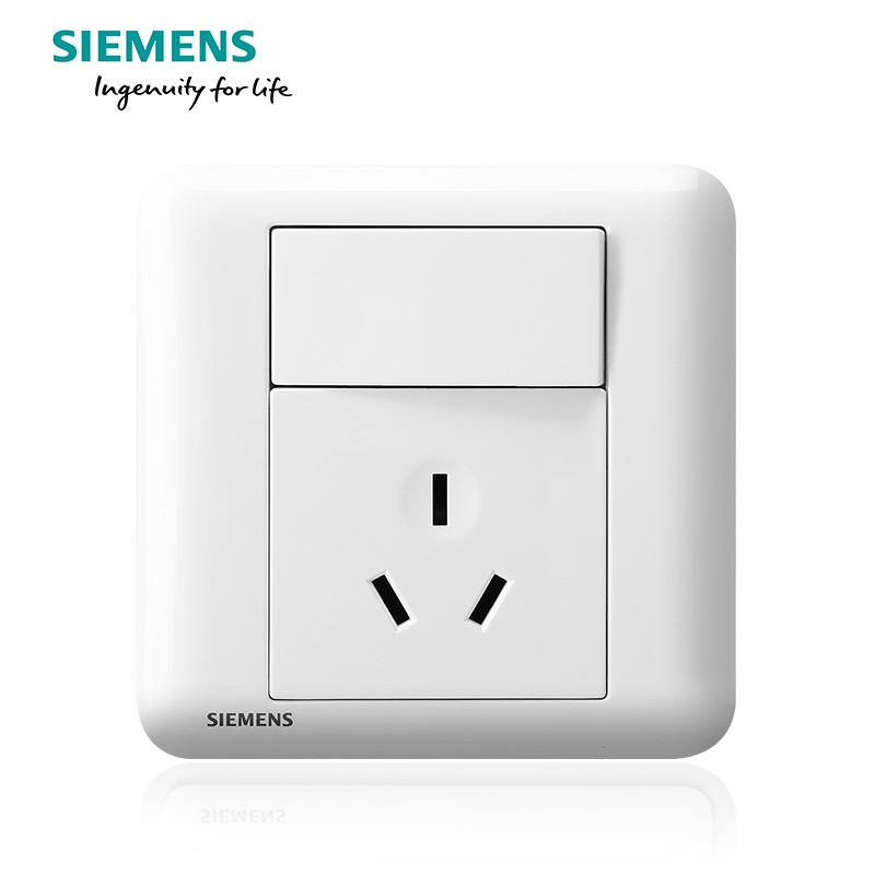 西门子(SIEMENS)开关插座 皓睿玉釉白系列一开16A三孔空调插座5UB01933NC01