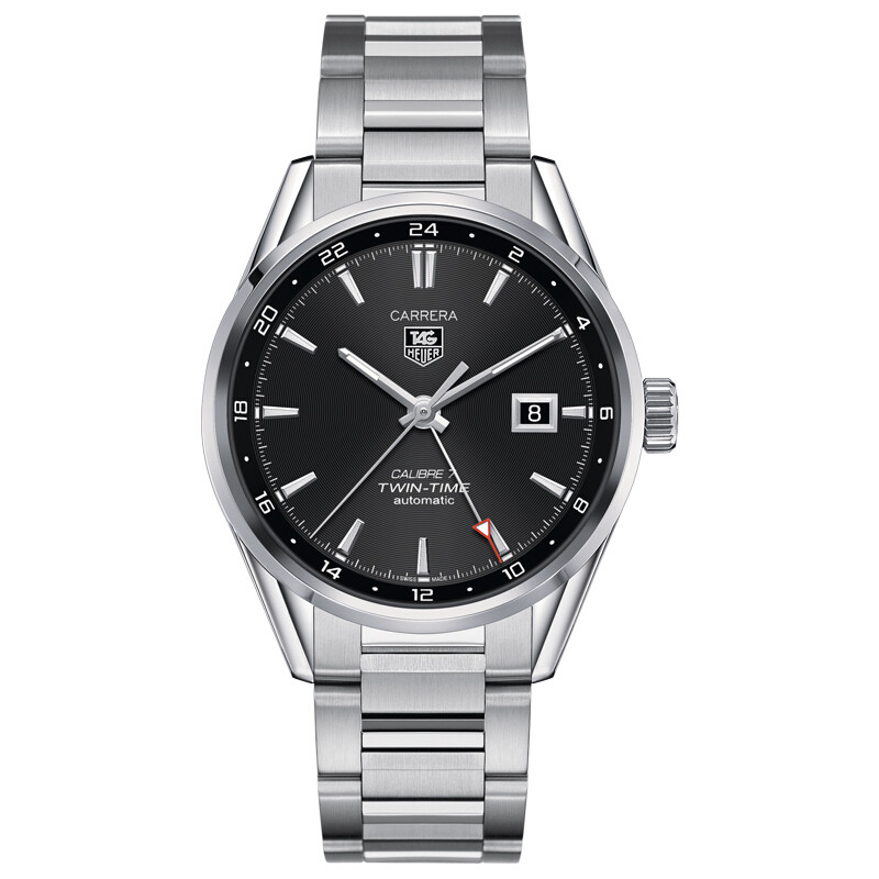 泰格豪雅(TAG Heuer)瑞士手表 卡莱拉系列钢带自动机械男士手表WAR2010.BA0723 WAR2010.BA0723