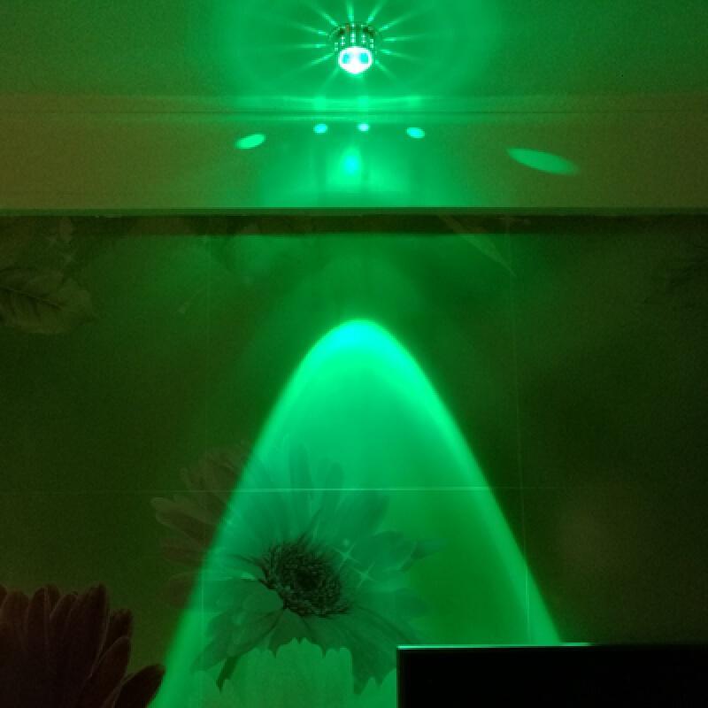 led射灯彩色天花灯筒灯七彩灯背景墙装饰灯过道灯酒吧灯KTV变色灯_2 3瓦加亮升级版绿色