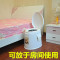 孕妇马桶老人塑料家用坐便器成人老年人移动座便器室内防臭坐便椅_8 默认尺寸 5代双防滑卡其色单桶房间用实心桶