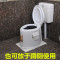 孕妇马桶老人塑料家用坐便器成人老年人移动座便器室内防臭坐便椅_8 默认尺寸 5代双防滑卡其色单桶房间用实心桶