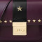 MICHAEL KORS 迈克·科尔斯MK Sloan Editor杨幂同款女士五角星皮质单肩斜挎包30F7GS9L3Y 西洋李紫／黑色