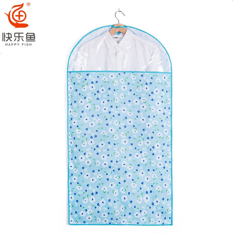 透视衣服防尘罩家用挂式大衣罩可水洗防灰尘西服收纳袋子_578 60*90cm小号可水洗_出水芙蓉