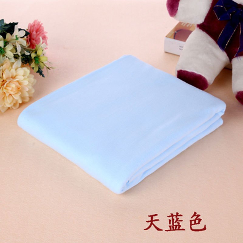 婴儿棉质尿片可洗宝宝新生儿用品布料尿戒子儿童素色简约清新男宝宝女宝宝四季通用尿布 天蓝色L