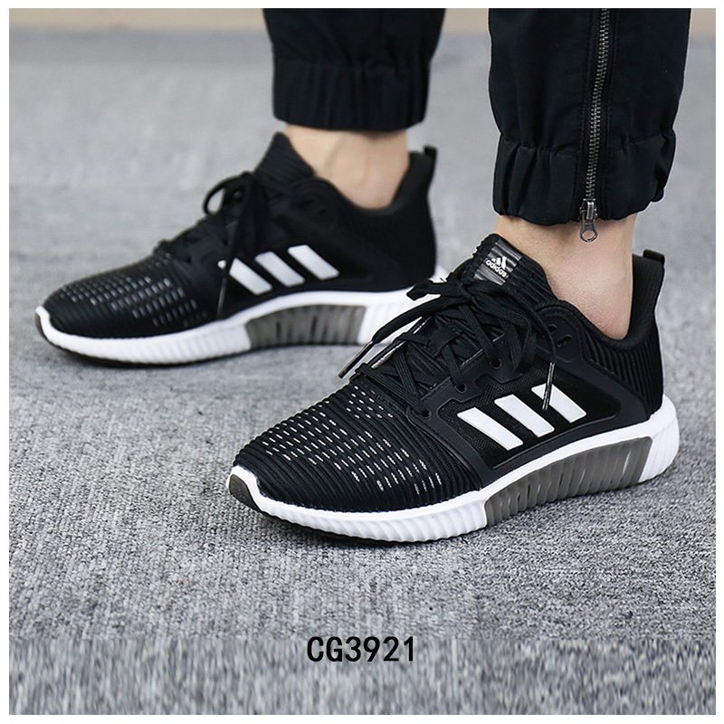 阿迪达斯女鞋2018夏季新款运动鞋清风小椰子透气休闲跑步鞋-CG3921 1号黑色/亮白 37
