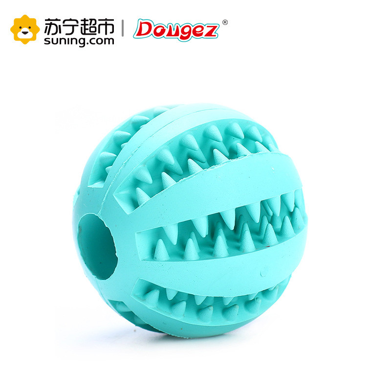 中大型犬耐咬球泰迪金毛洁齿球 小号蓝色5CM