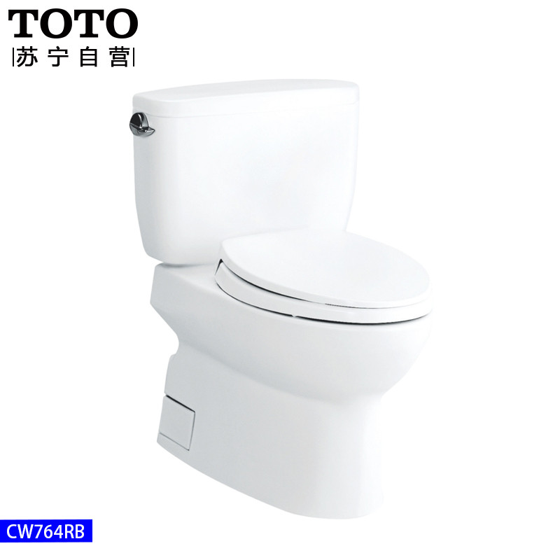 TOTO马桶 分体坐便器马桶 静音节水防堵马桶CW764RB+TCF6631CS CW764RB+TCF6451CS套装 CW764RB含普通盖板 400MM