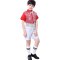 六一学生合唱服幼儿园小朋友表演服装儿童小男孩演出服男童舞蹈服通用套装简约婴童套装 110cm 男绿色亮片背带裤