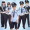 儿童服装幼儿园小学生小制服小男孩小女孩 军装演出服表演服装通用套装小朋友婴童套装 140cm 男套装一（短5件套）
