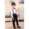 六一儿童合唱演出服男童背带裤小学生朗诵舞蹈服幼儿园小朋友表演服通用套装简约婴童套装 110cm 长袖背带裤绿色