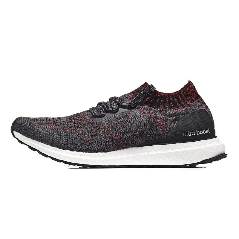adidas阿迪达斯男子跑步鞋18新款ULTRABOOSTUNCAGED运动鞋DA916 碳黑/1号黑色/红色 40.5