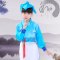古装汉服儿童弟子规三字经国学朗诵演出服女小学生幼儿园书童男孩子女孩子春夏秋季套装 120cm 中国节(玫红色）