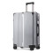 OSDY行李箱万向轮拉杆24寸女登机20韩版密码箱26个性直角铝框箱 24寸 白色拉链款