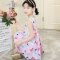 女童连衣裙夏季韩版中大儿童布裙小孩洋气露肩裙子简约小清新婴童裙子小朋友无袖连衣裙 130cm(130码建议身高125cm左右) C款小鸭子粉色