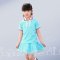 幼儿园小朋友夏装男女童儿童套装短袖夏季中小学演出服通用婴童套装简约小清新小孩套装 110cm(110码建议身高90-100) 女蓝05
