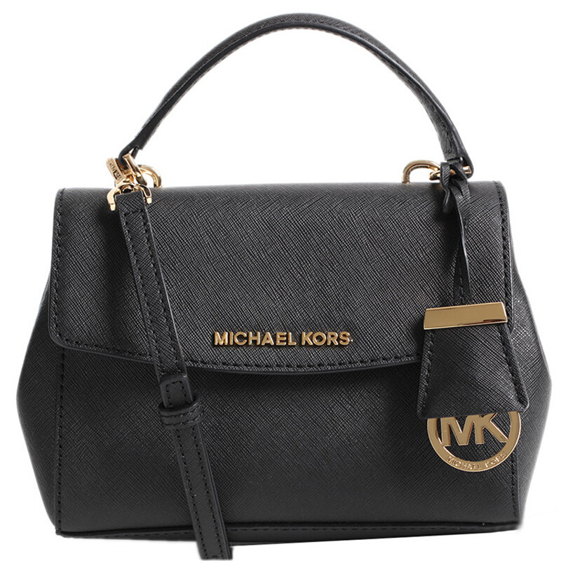 MICHAEL KORS迈克.科尔斯MK Ava 系列女士迷你单肩斜挎包黑色 黑色
