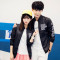 潮至（CHAOZHI）秋装新款防晒衣夹克外套班服潮男女情侣学生初高中jk81P15 M 黑色
