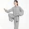 宏道太极服亚麻 M 灰色