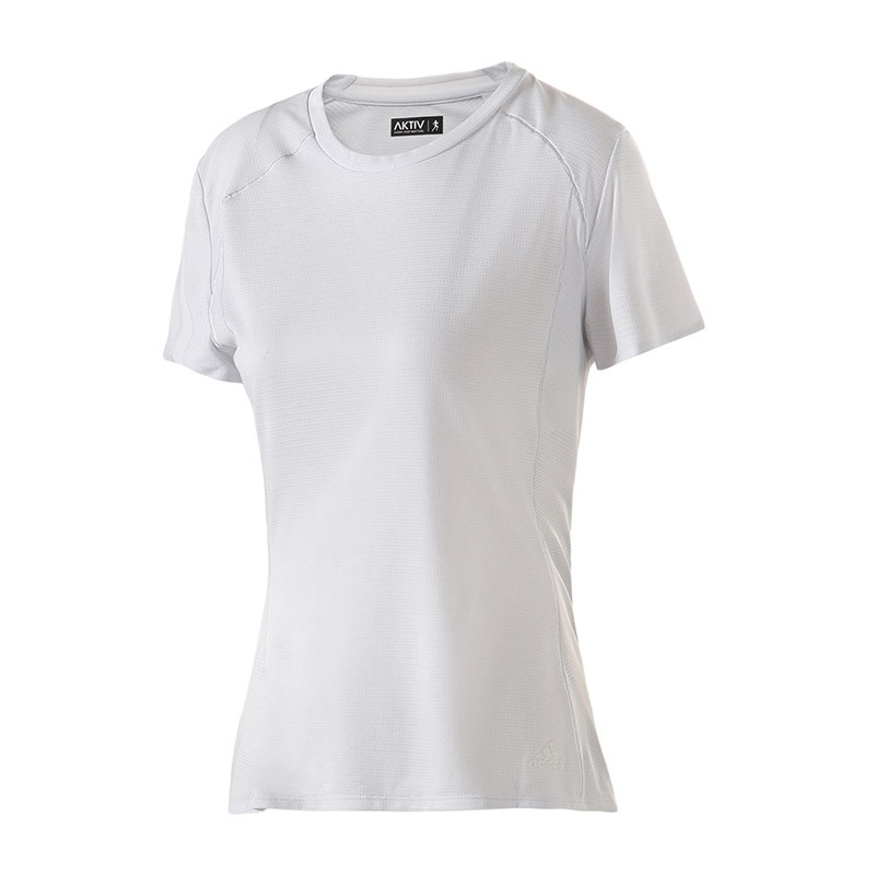 【自营】adidas阿迪达斯女子短袖T恤跑步休闲运动服CG0478 XL CG0478水晶蓝白S16